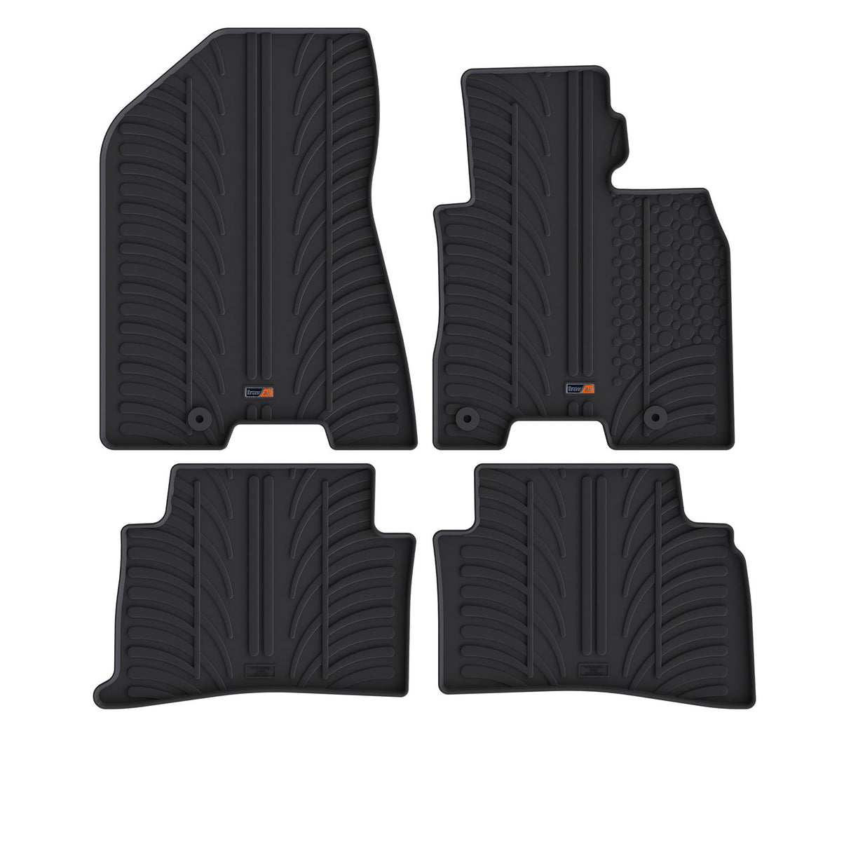 TRAVALL Citroen DS5 Premium Rubber Car Mats (2011-2018)