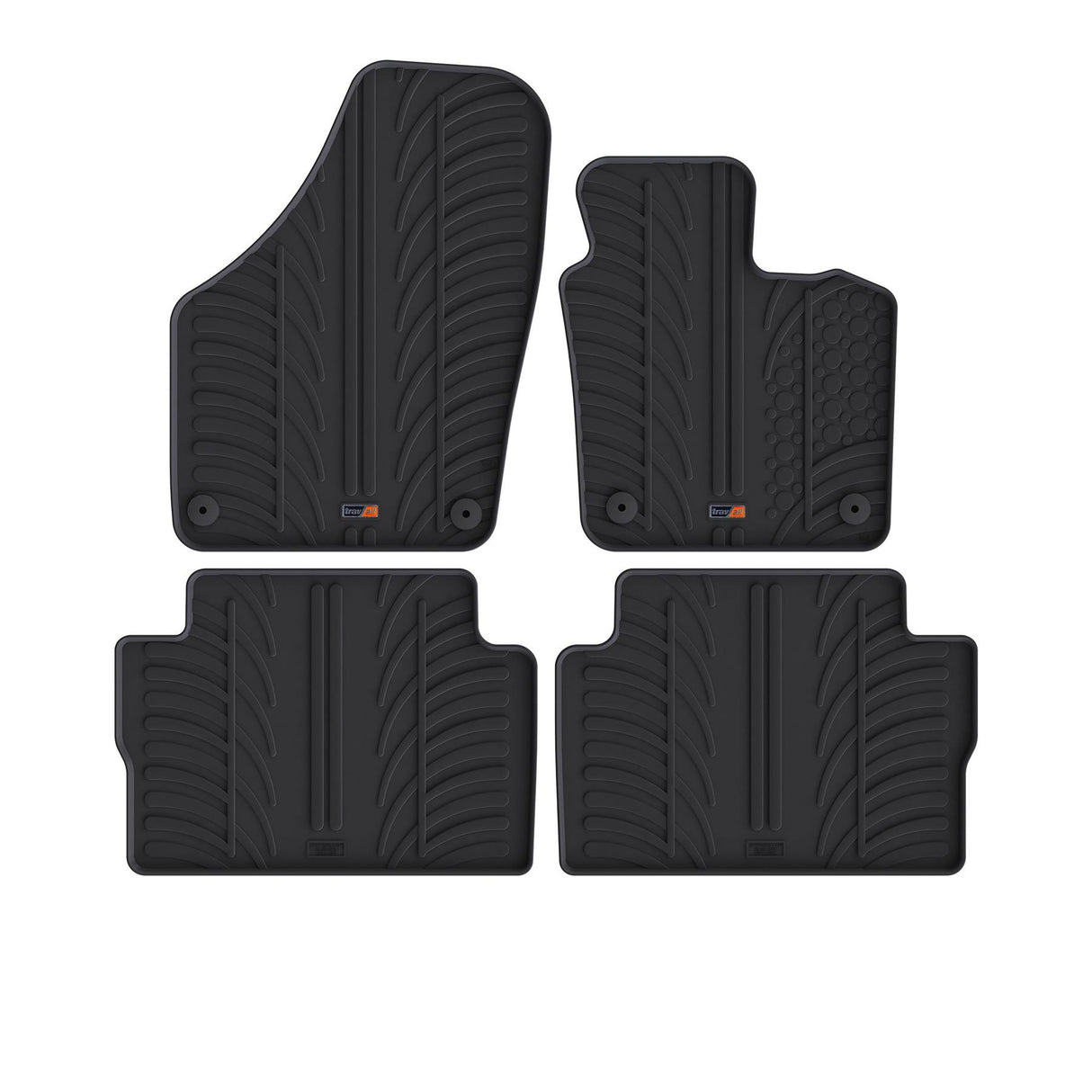 TRAVALL VW Sharan Premium Rubber Car Mats (2010-2020)