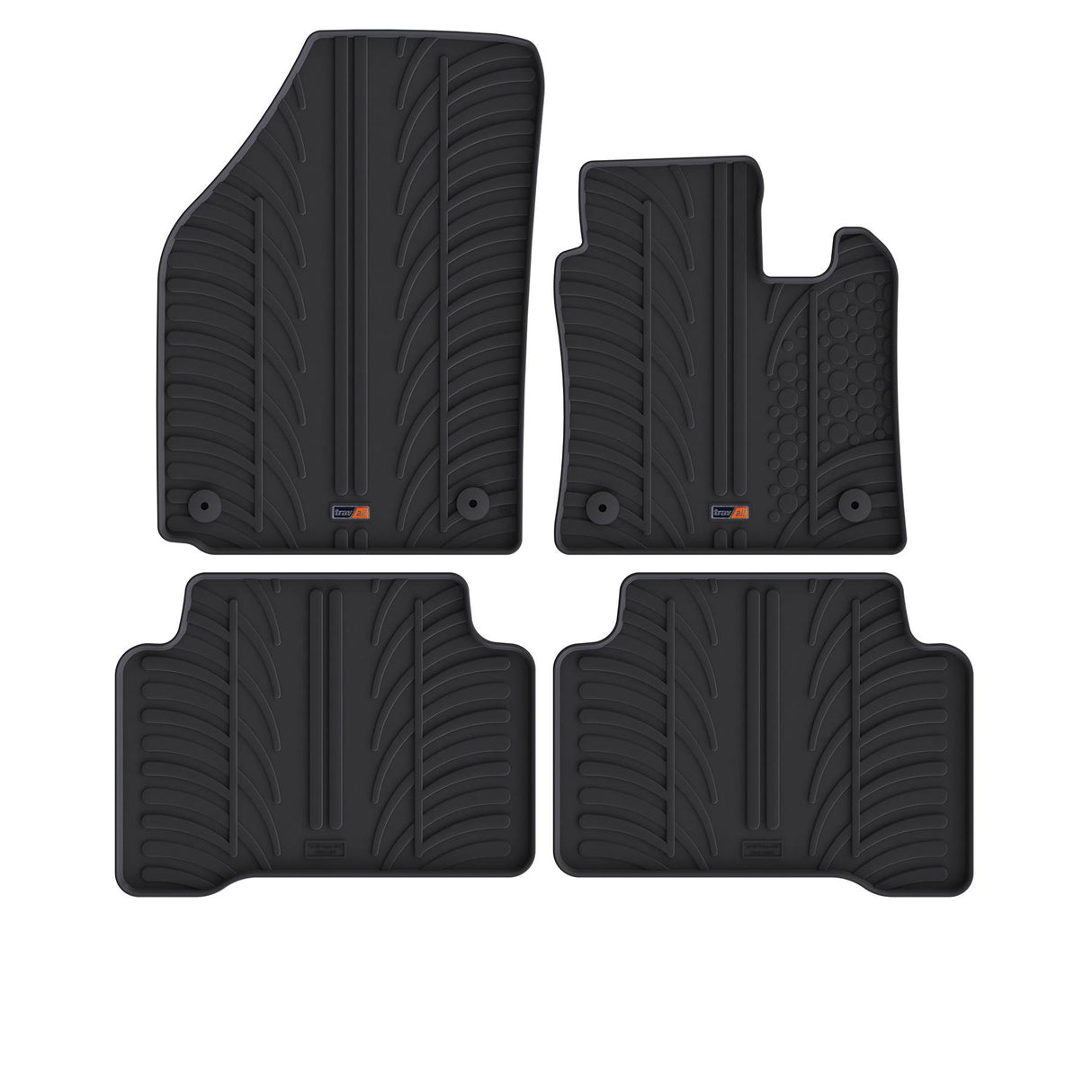 TRAVALL VW Touran Premium Rubber Car Mats (2015-Onwards)