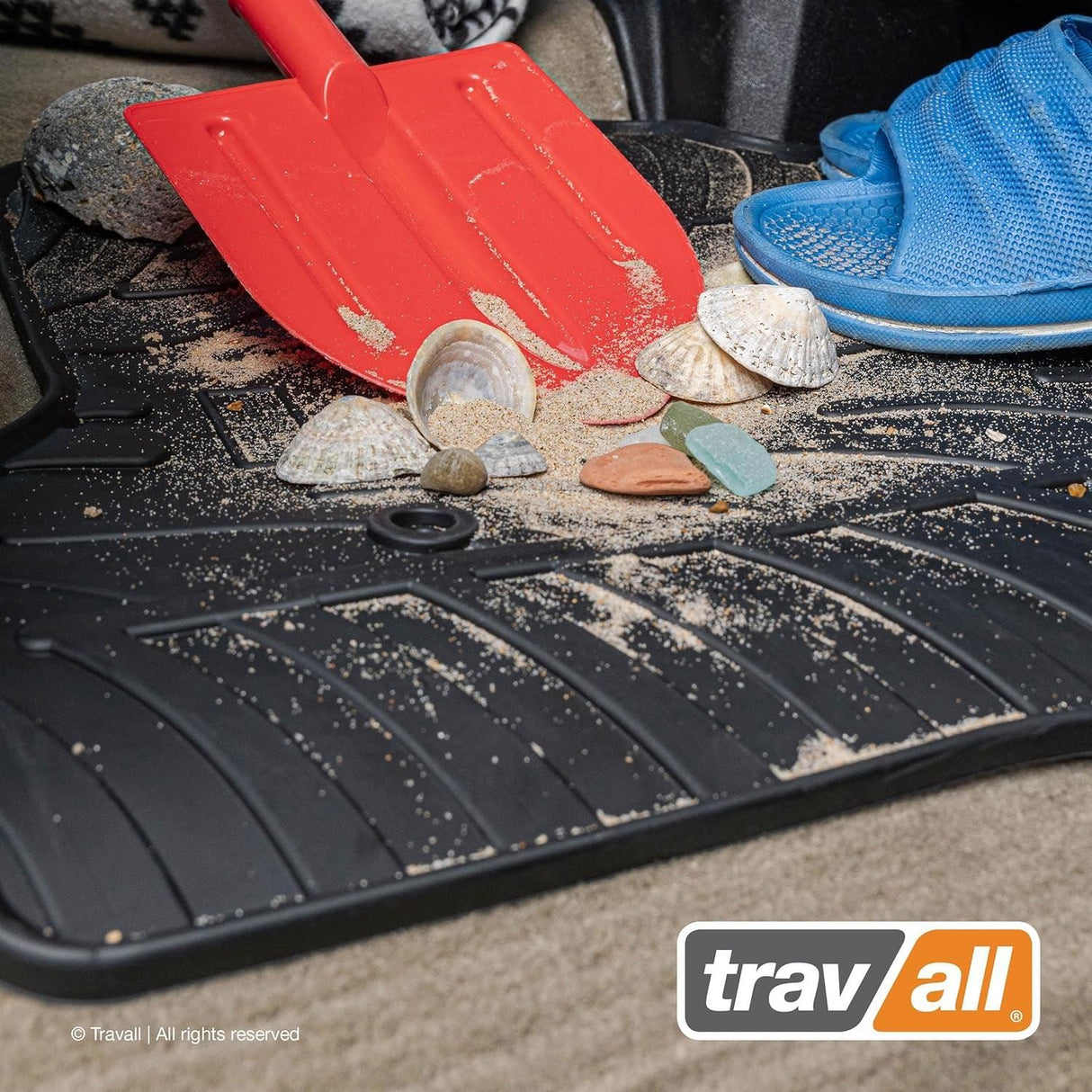 TRAVALL Ford Ranger Double Cab Premium Rubber Car Mats (2019-Onwards)