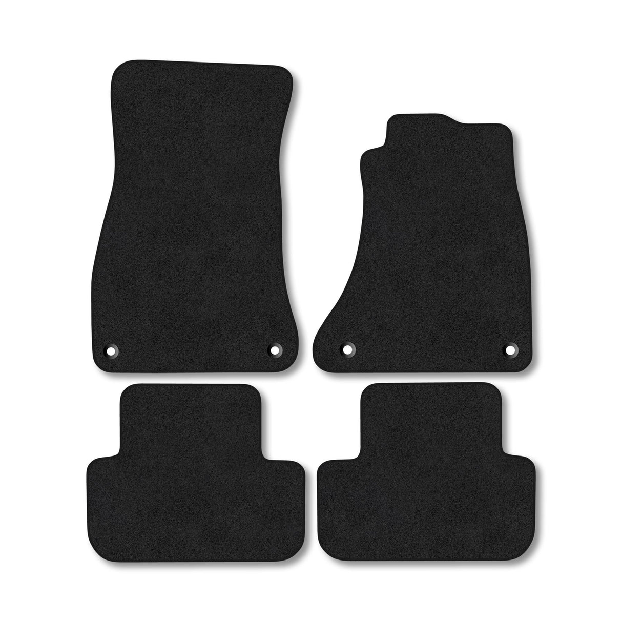 AUDI A4 (2008-2016) [WITH PASSENGER CLIPS] Premium Tufted Carpet Car Mats