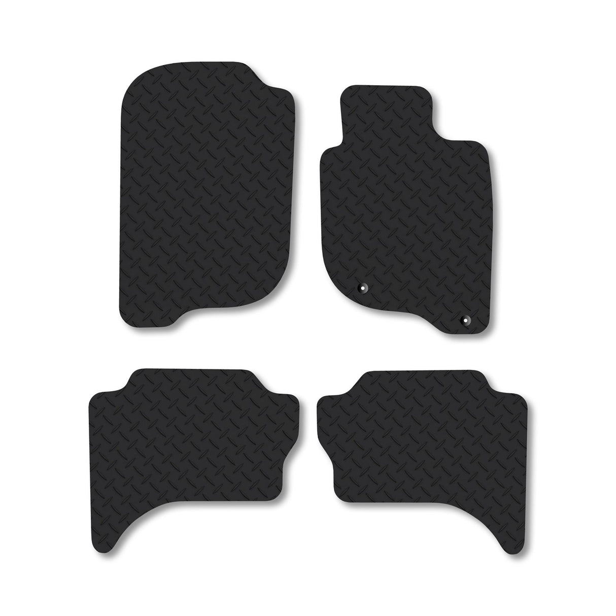 Fiat Fullback (2016+) [Rear Heating] Heavy-Duty Rubber Car Mats
