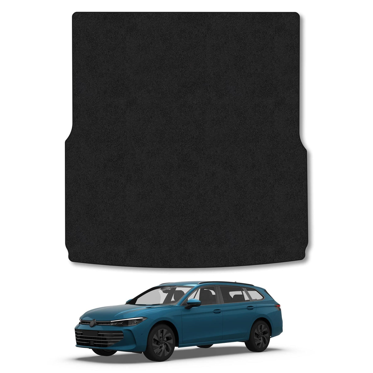 [Lower Floor] VW Passat (2024+) Premium Tufted Carpet Boot Mat