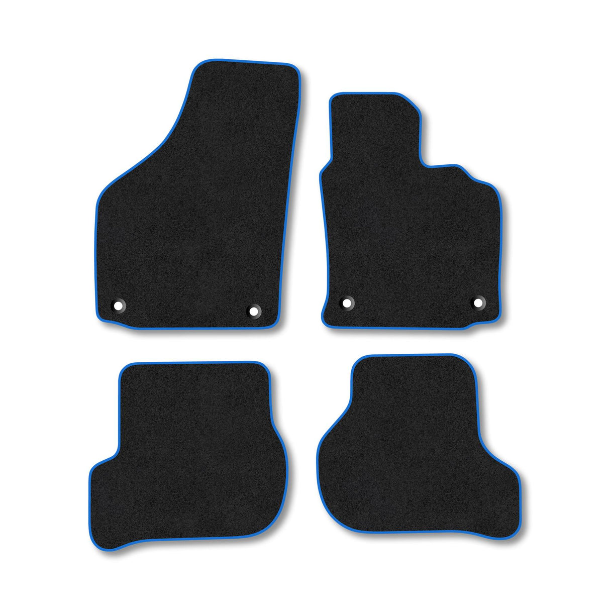 VW Golf Mk5 (2007-2008) [Round Clip] Premium Tufted Carpet Car Mats