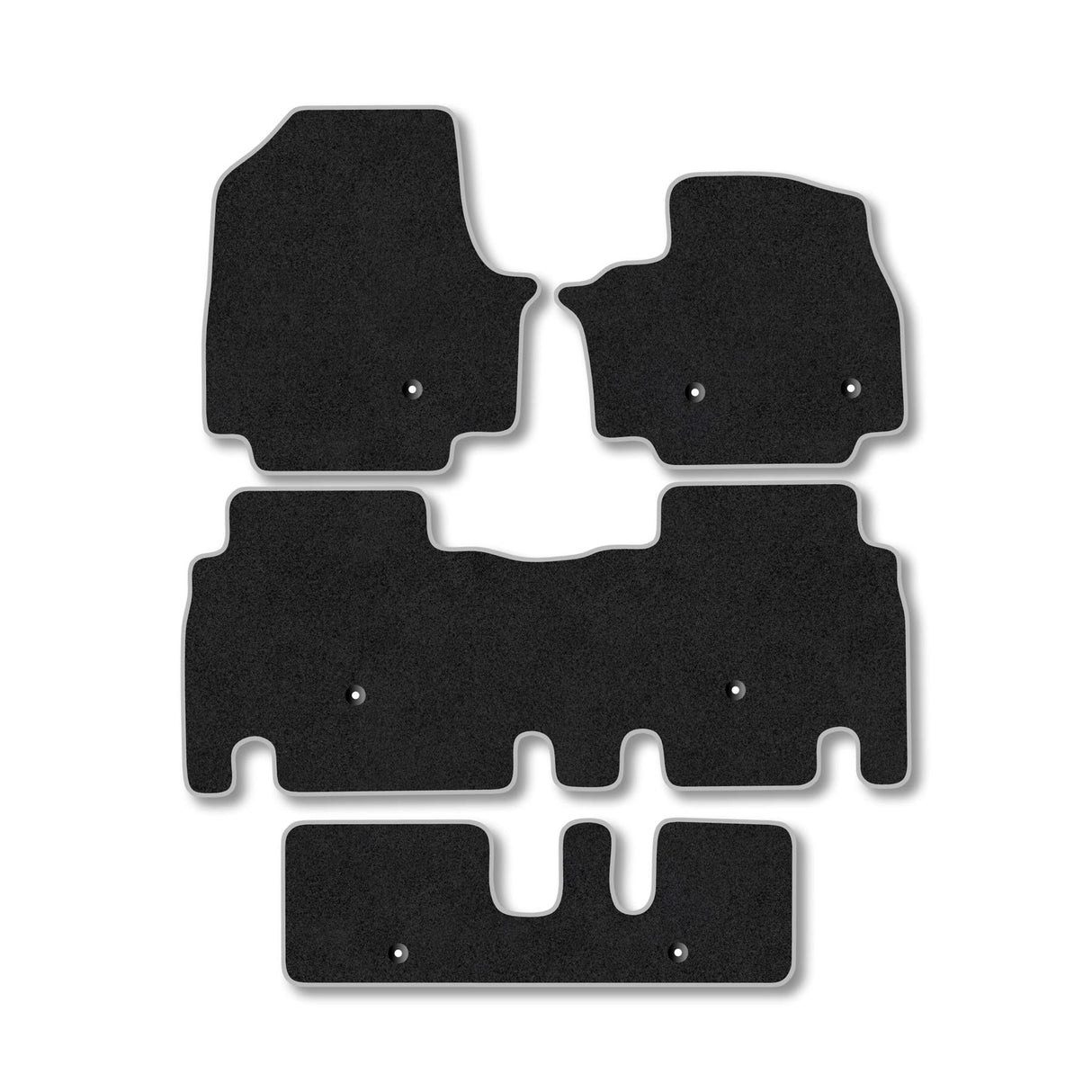 Kia EV9 [7 Seat Version] (2024+) Premium Tufted Carpet Car Mats