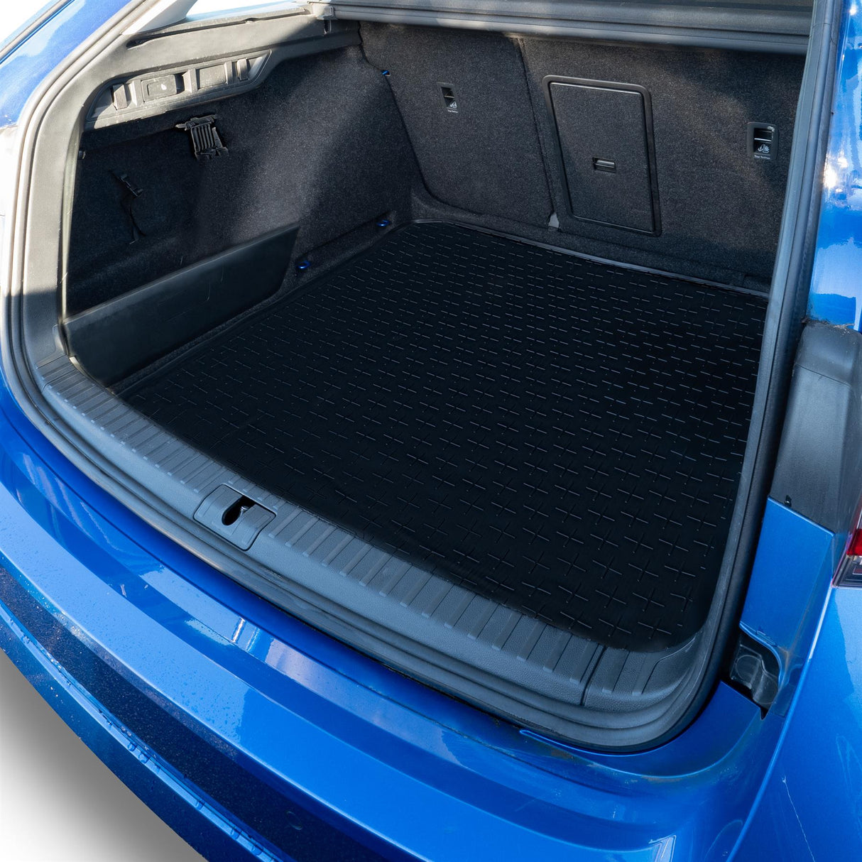 TRAVALL Skoda Octavia [Lower Boot Position] Premium Rubber Boot Mats Liner (2020-Onwards)