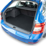 TRAVALL Skoda  Octavia [Upper Floor Position] Premium Rubber Boot Mats Liner (2012-2020)