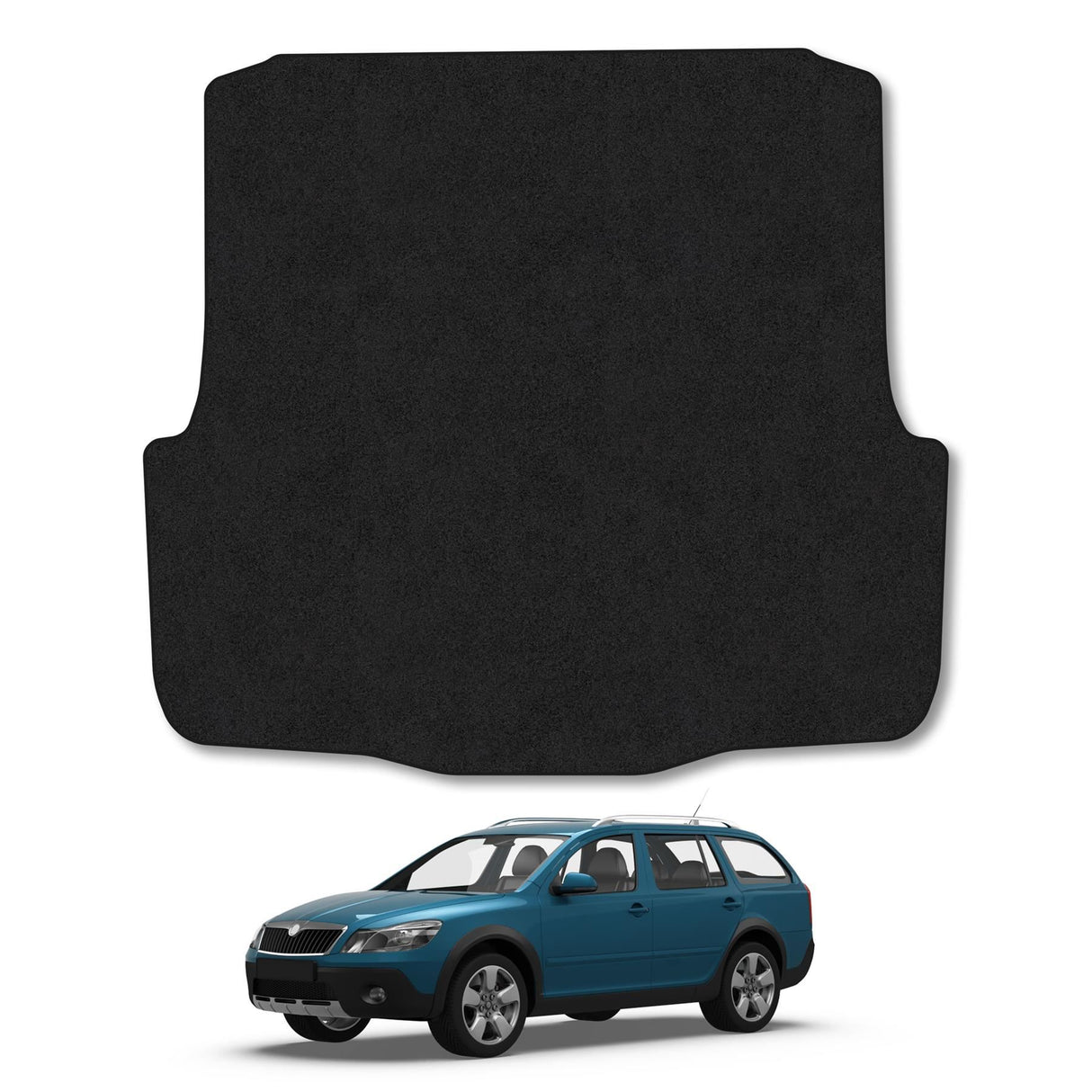 Skoda Octavia Scout (2007-2013) Premium Tufted Carpet Boot Mat