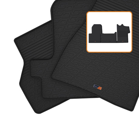 TRAVALL Renault Master Premium Rubber Car Mats (2010-2021)