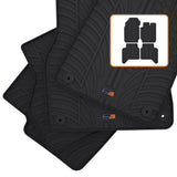 TRAVALL Ford Ranger Double Cab Premium Rubber Car Mats (2019-Onwards)