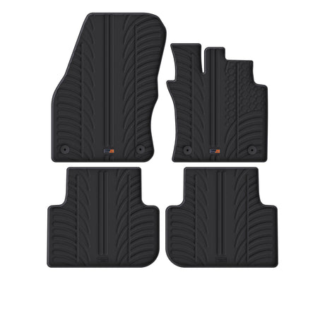 TRAVALL VW Tiguan Premium Rubber Car Mats (2016-Onwards)