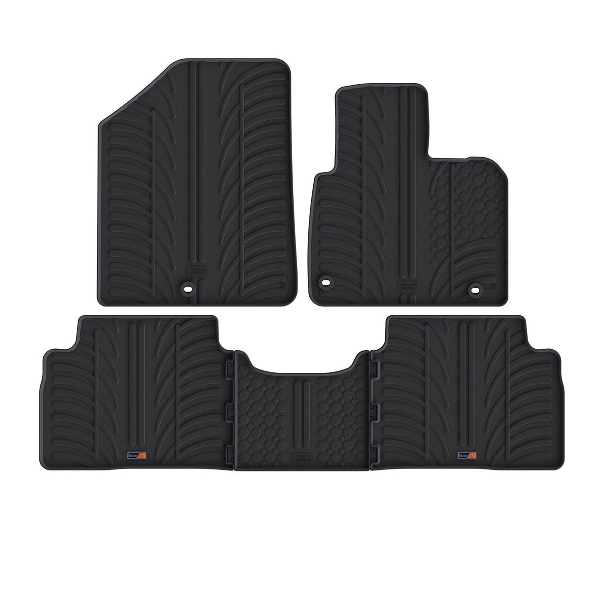 TRAVALL Kia Sorento Premium Rubber Car Mats (2014-2020)