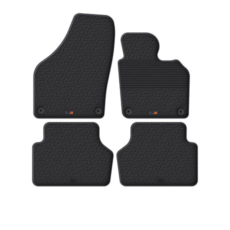 TRAVALL VW Tiguan Premium Rubber Car Mats (2007-2016)