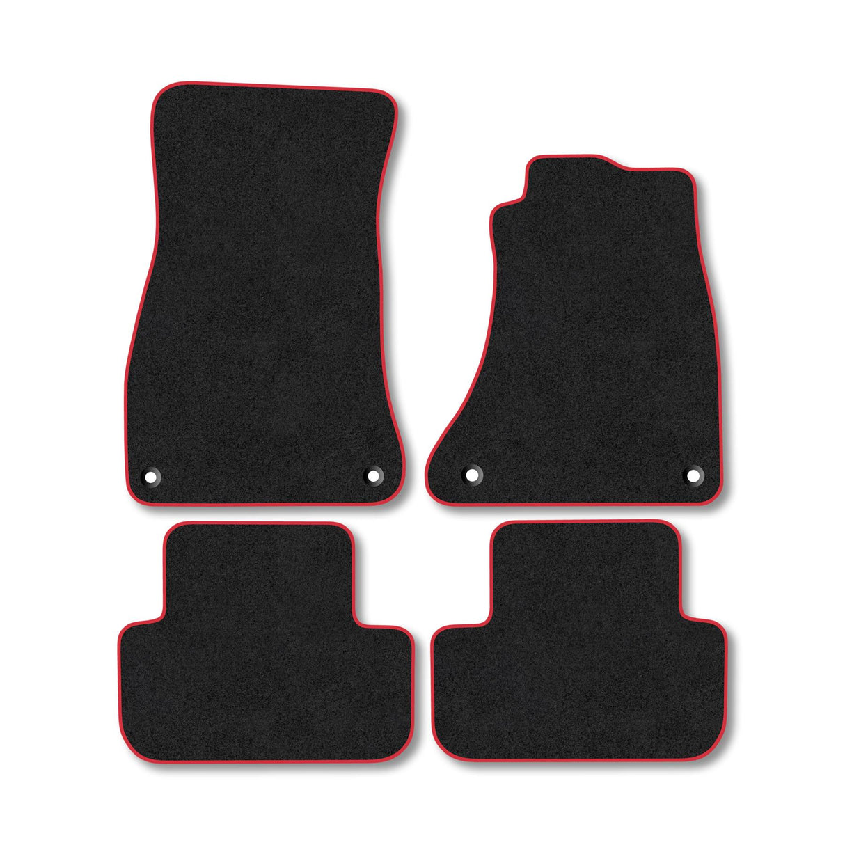 AUDI A4 (2008-2016) [WITH PASSENGER CLIPS] Premium Tufted Carpet Car Mats