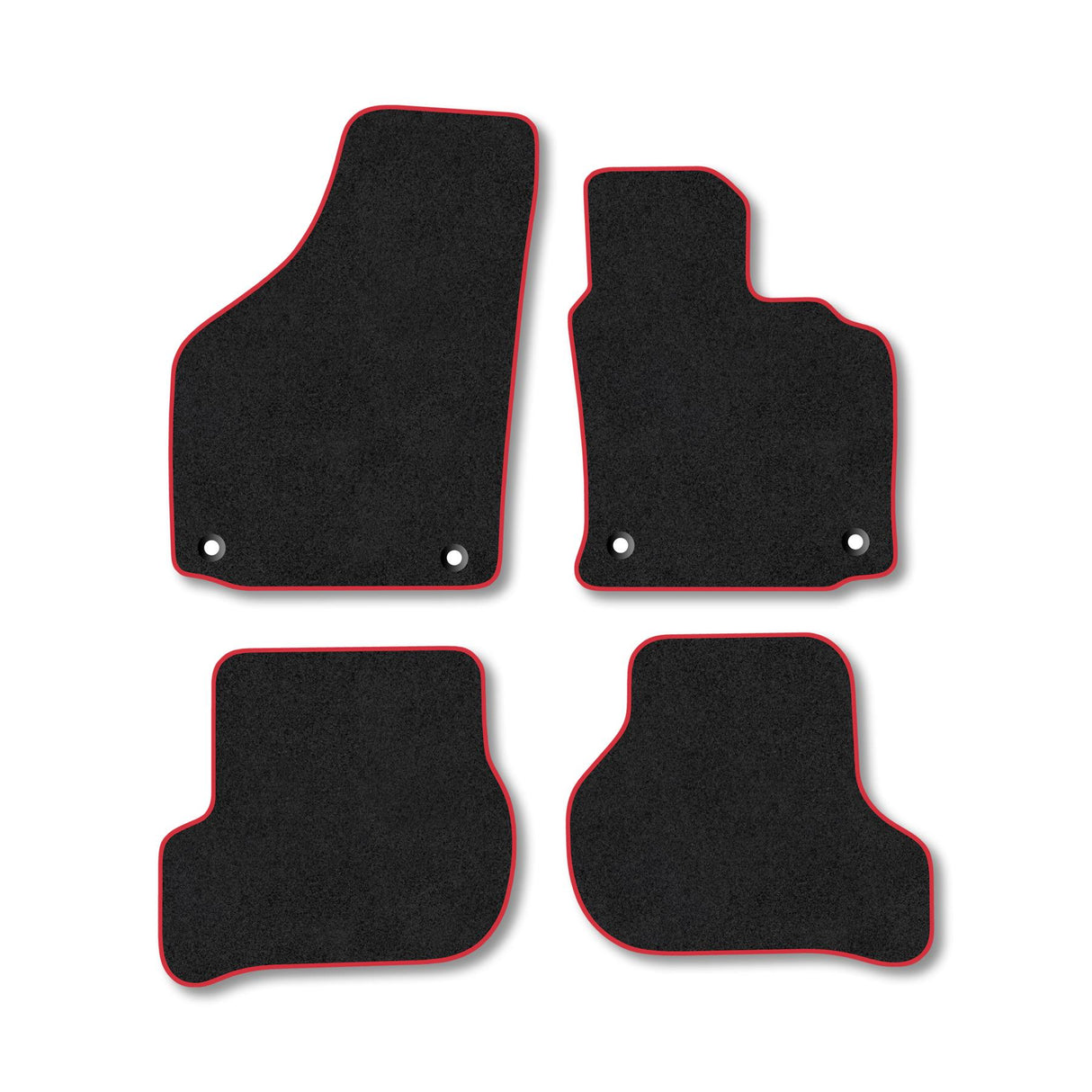 VW Golf Mk5 (2003-2007) [Oval Clip] Premium Tufted Carpet Car Mats