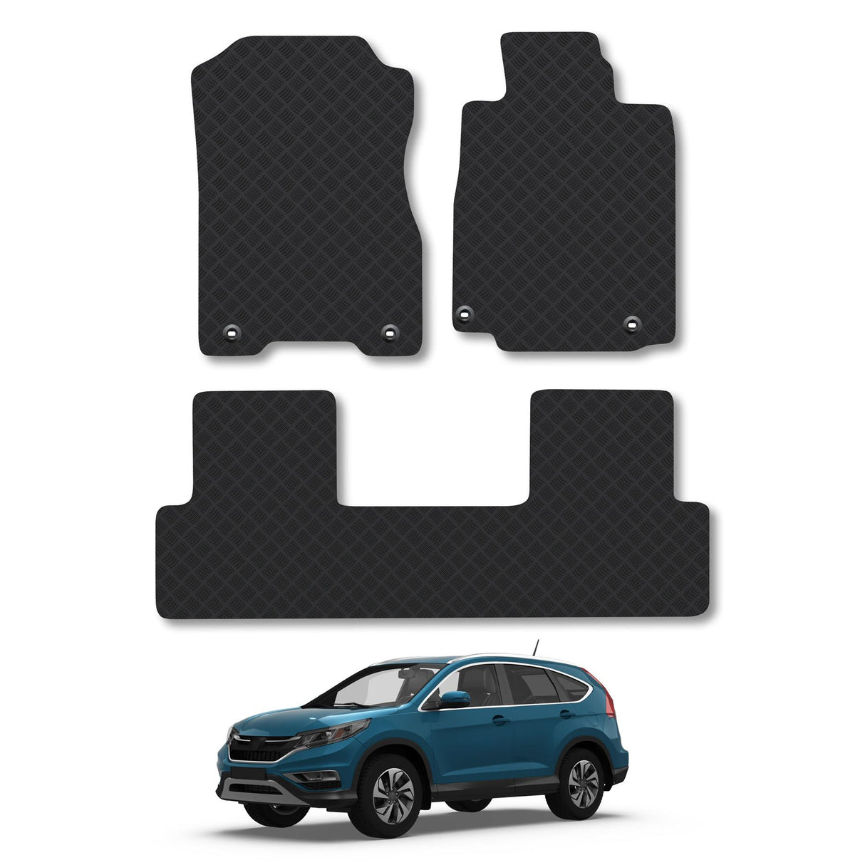 Honda Cr-V (2012-2018) Heavy-Duty Rubber Car Mats