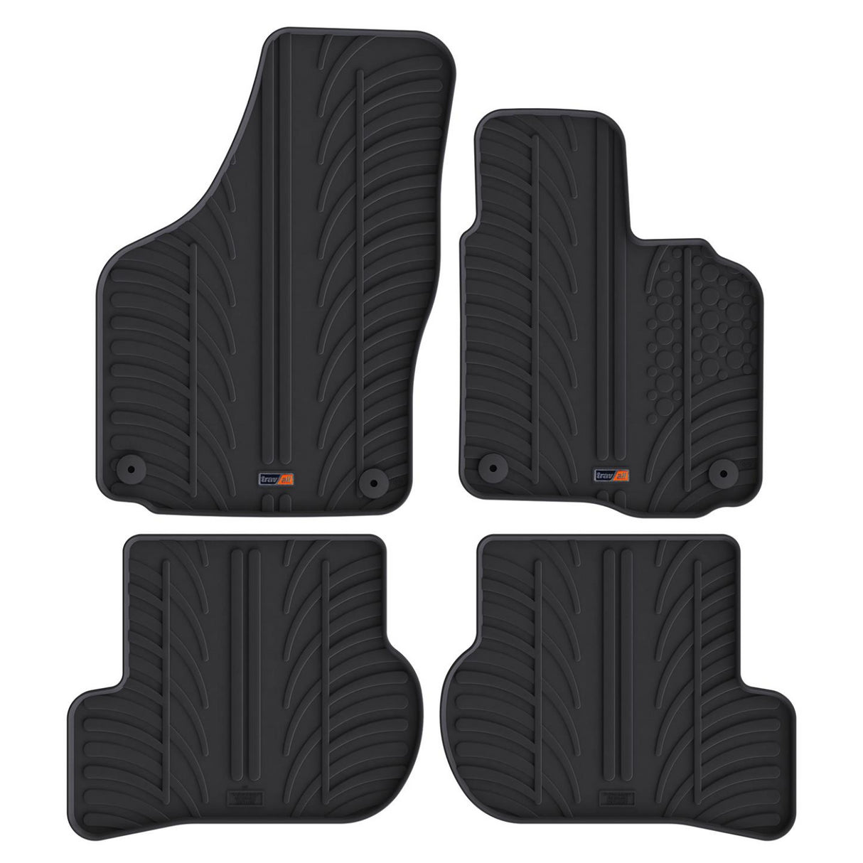 TRAVALL Skoda Octavia Hatchback/Estate Premium Rubber Car Mats (2004-2013)