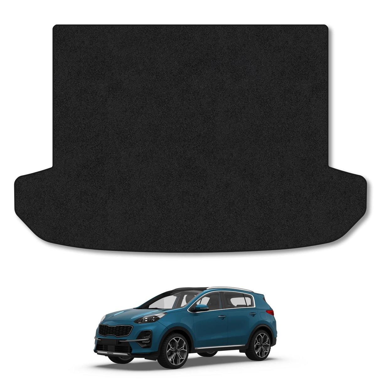 Kia Sportage (2016-2021) [UPPER BOOT] Premium Tufted Carpet Boot Mat