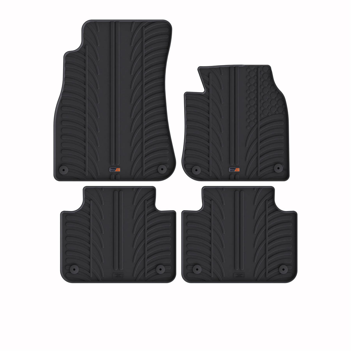 TRAVALL VW Touareg Premium Rubber Car Mats (2018-Onwards)