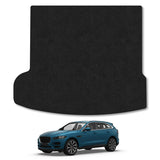 Jaguar F-Pace (2016-2021) [With Space Saver Spare Wheel] Premium Tufted Carpet Boot Mat