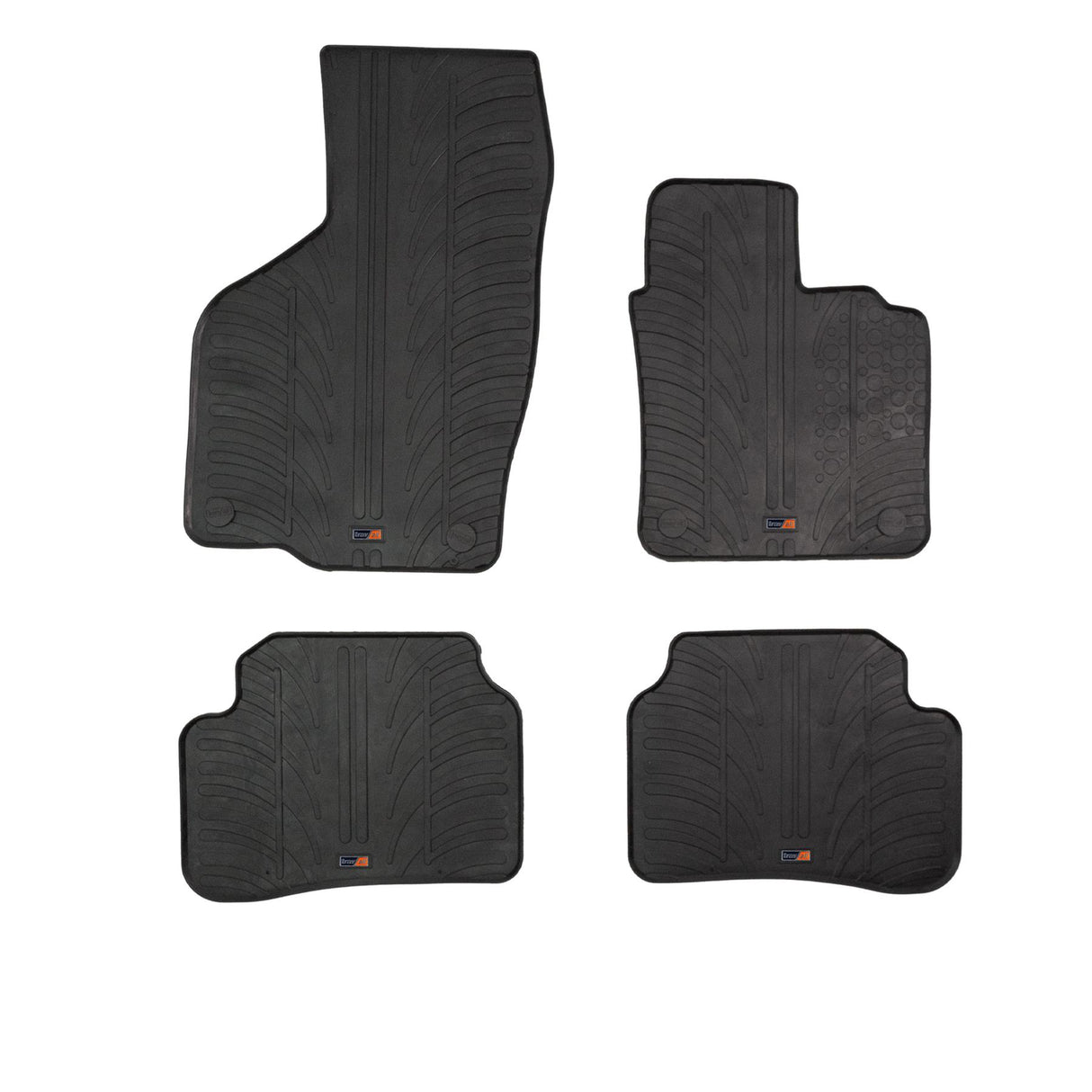 TRAVALL VW Passat Premium Rubber Car Mats (2010-2015)