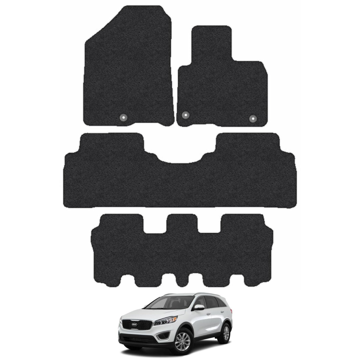 Kia Sorento 7 Seats Car Mats (2015-2020)