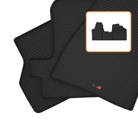 TRAVALL Fiat Scudo Premium Rubber Car Mats (2007-2012)