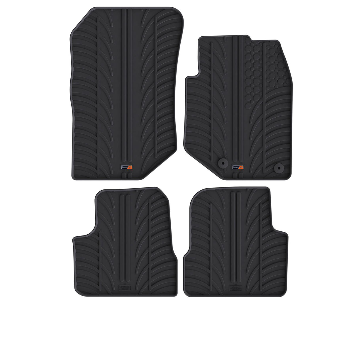 TRAVALL Peugeot 208 Premium Rubber Car Mats (2019- )