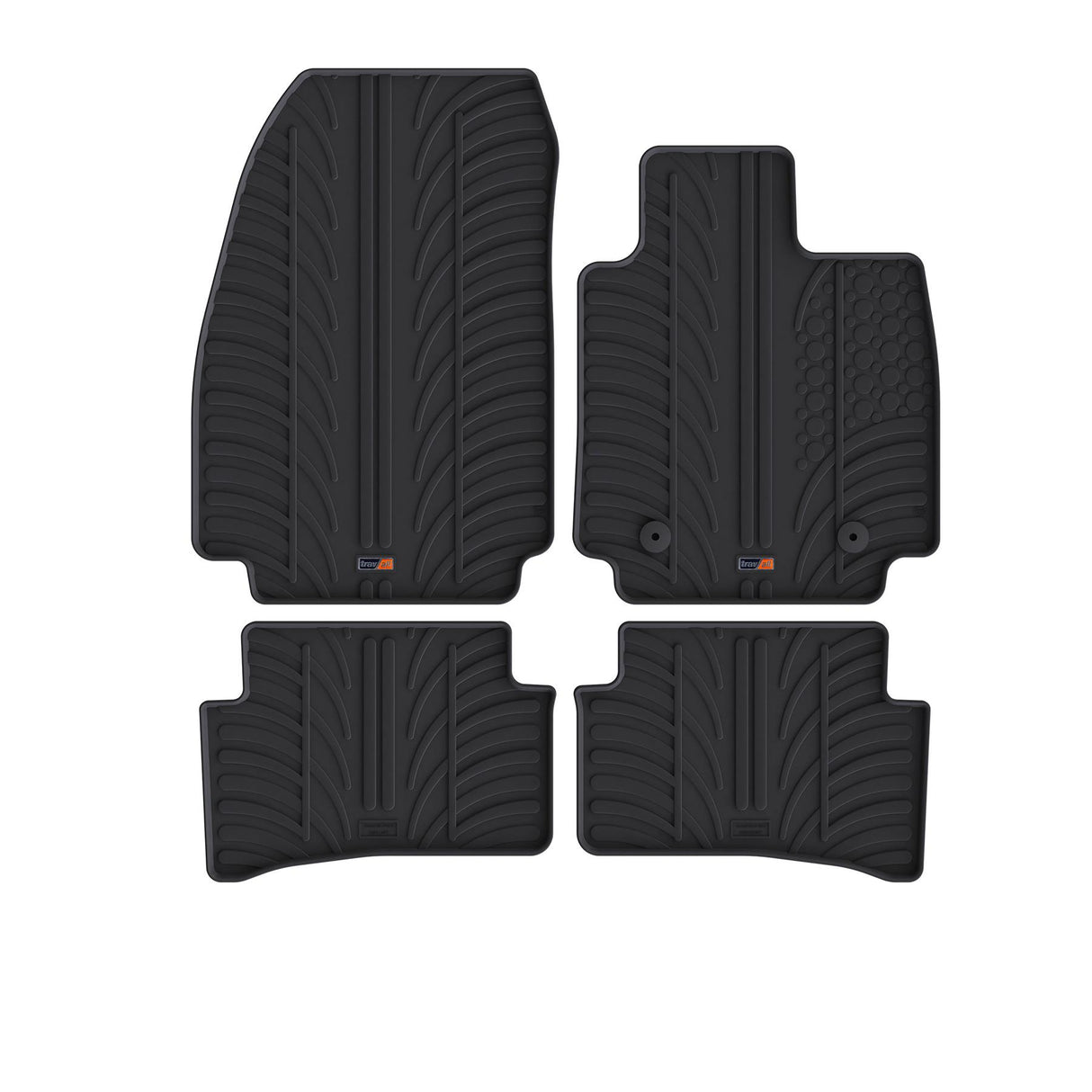 TRAVALL Renault Captur Premium Rubber Car Mats (2013-2019)