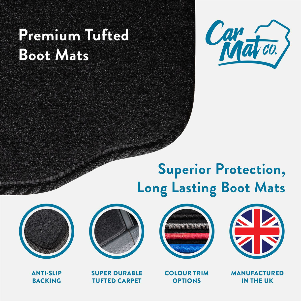 BMW 5 Series Estate (2017-2024) Premium Tufted Carpet Boot Mat