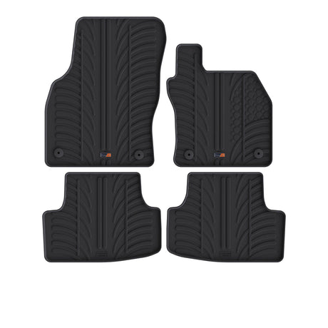 TRAVALL VW Golf Premium Rubber Car Mats (2012-2019)