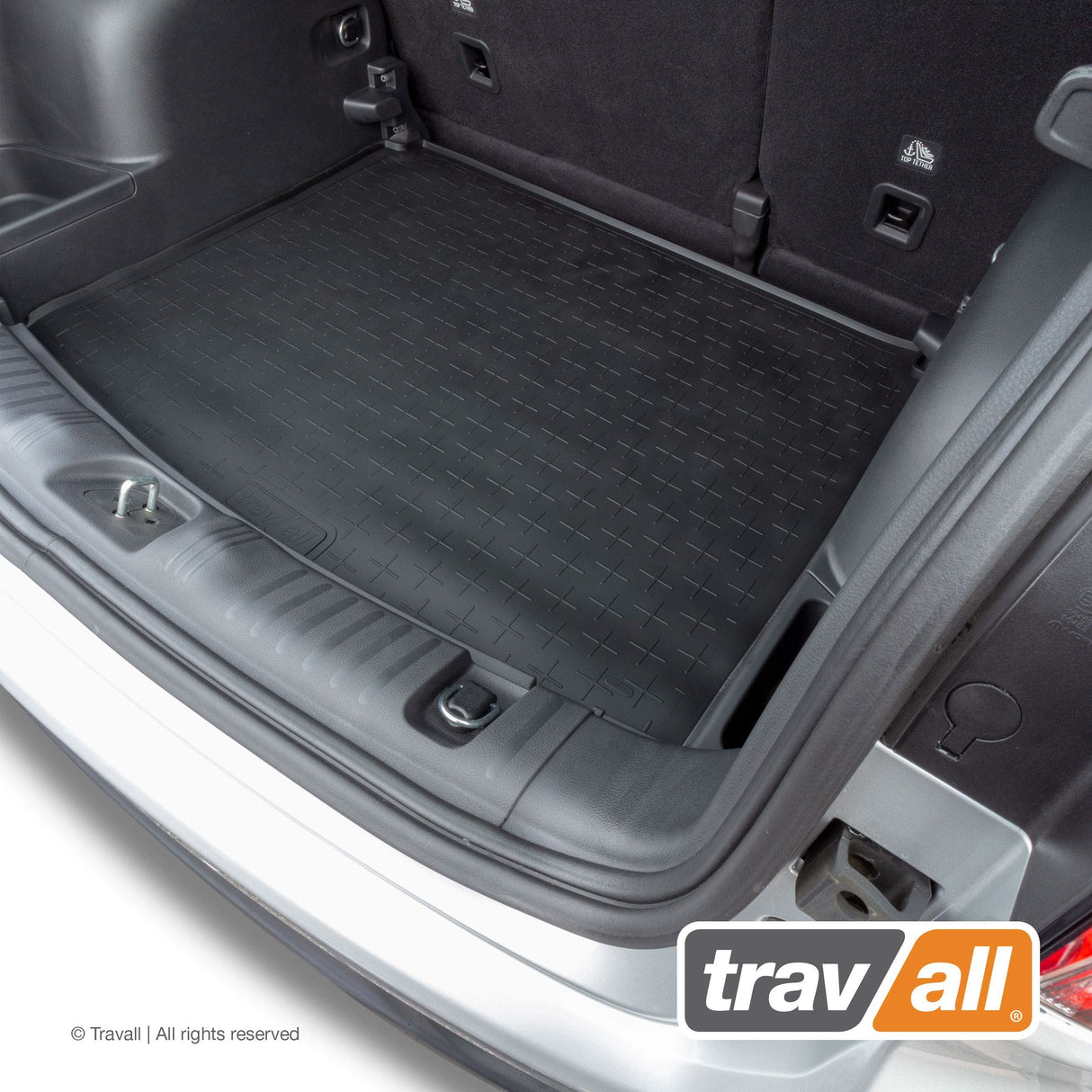 TRAVALL Jeep  Compass Premium Rubber Boot Mats Liner (2016-Onwards)