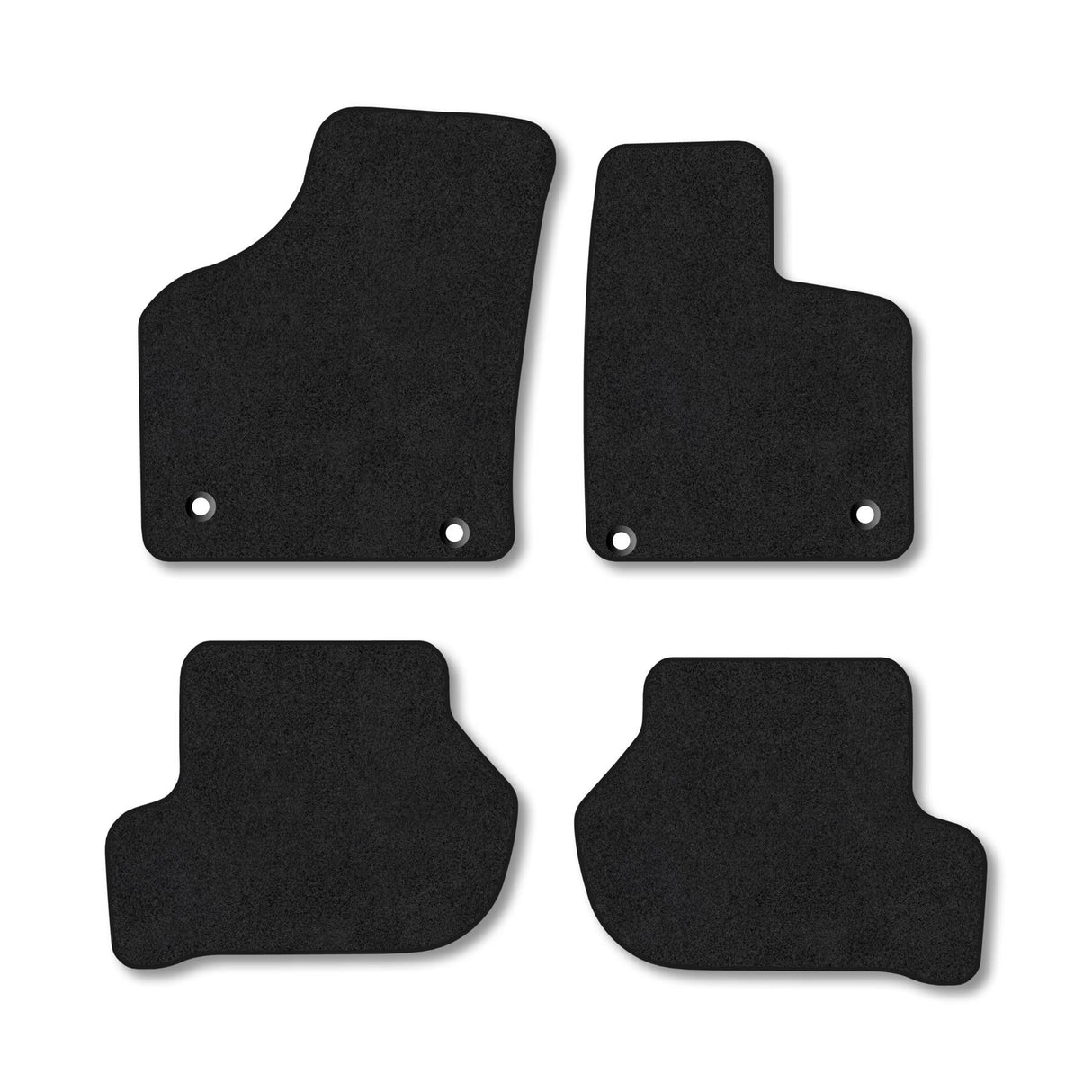Seat Altea (2004-2011) [Round Floor Fixing] Premium Tufted Carpet Car Mats