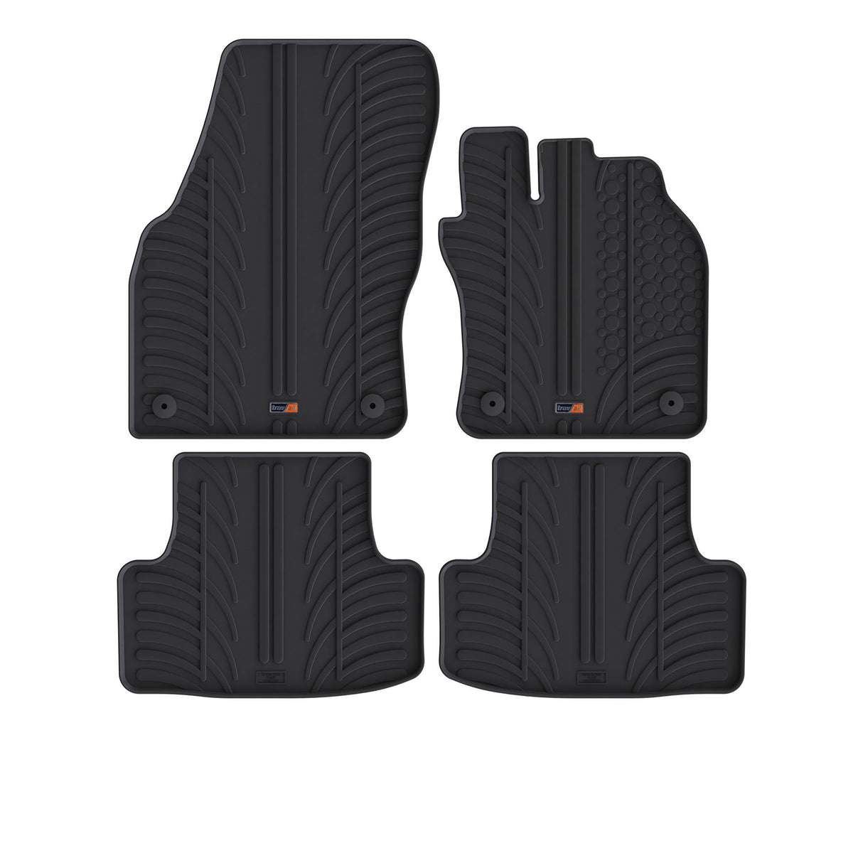 TRAVALL Skoda KAROQ Premium Rubber Car Mats (2017-Onwards)