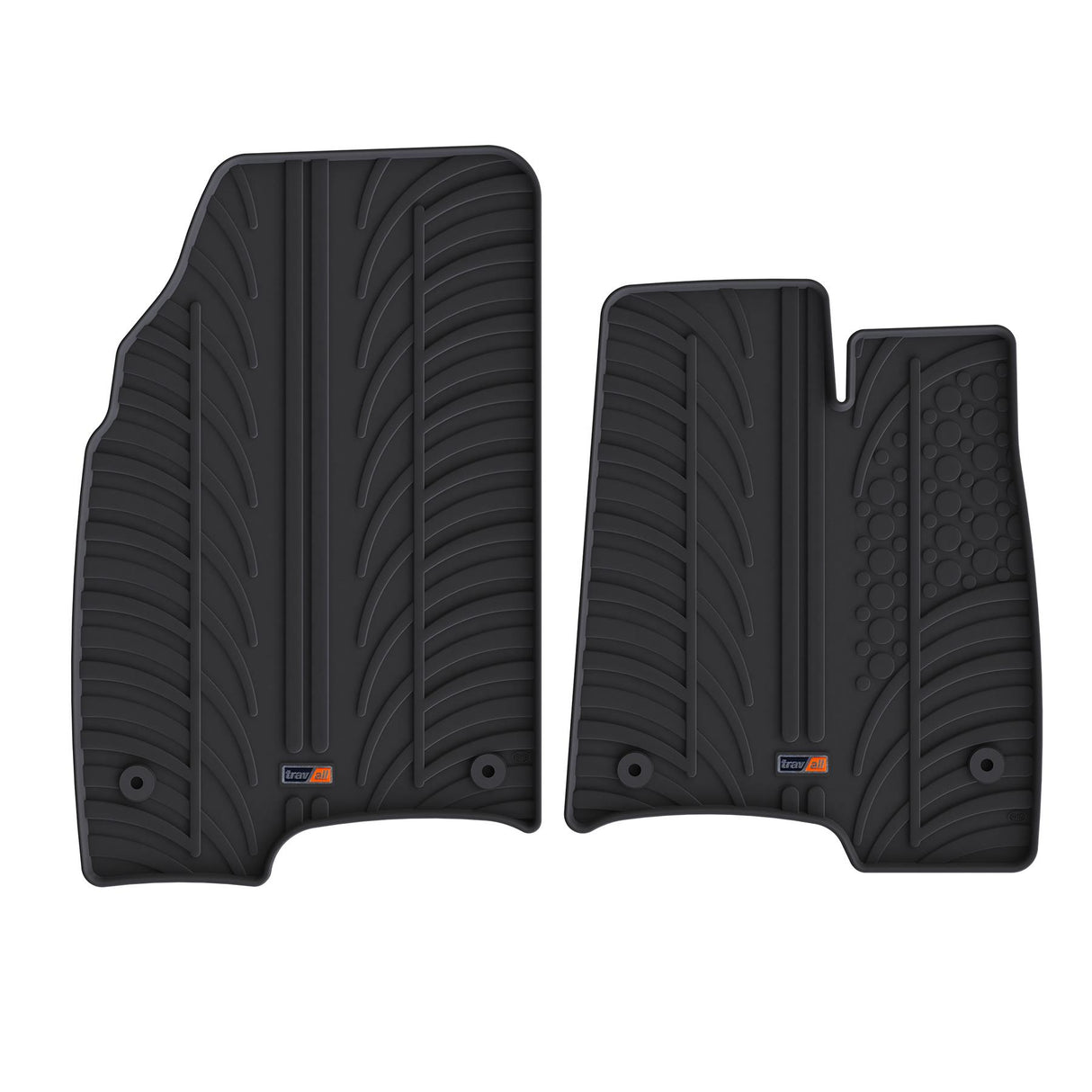 TRAVALL Fiat Panda Premium Rubber Car Mats (2012-2014)