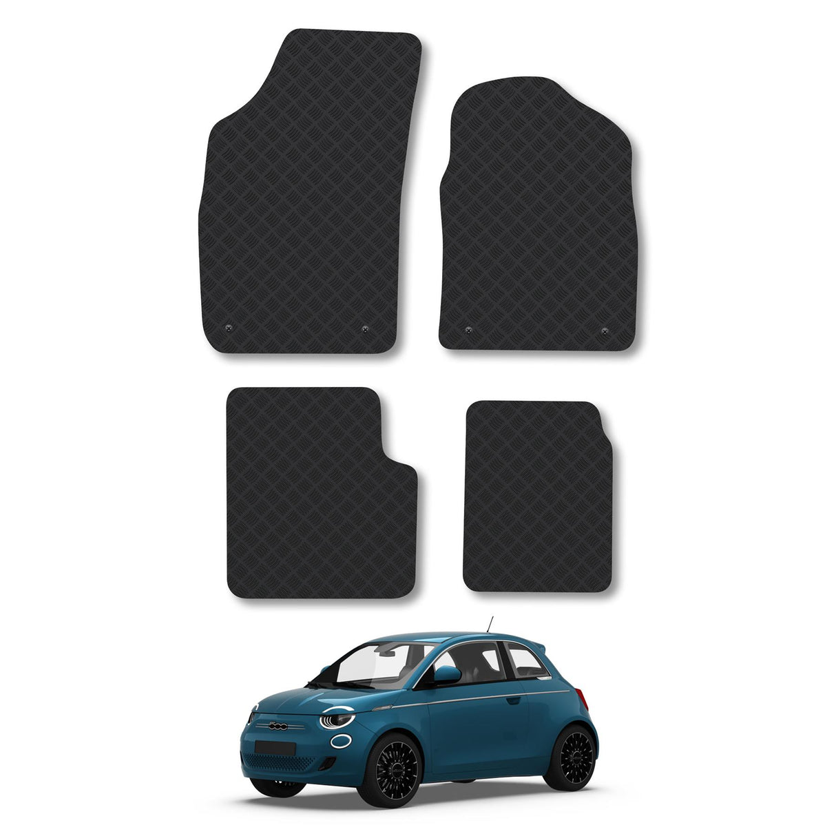 Fiat 500 Hybrid Car Mats  (2020-Onwards)