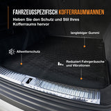 TRAVALL Seat  Leon [Upper Boot Position] Premium Rubber Boot Mats Liner (2013-2020)