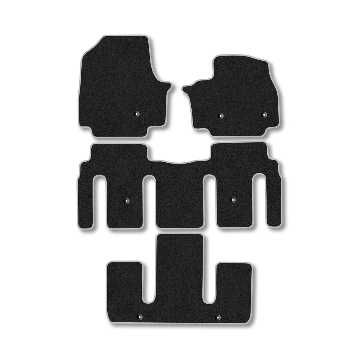 Kia EV9 [6 Seat Version] (2024+) Premium Tufted Carpet Car Mats