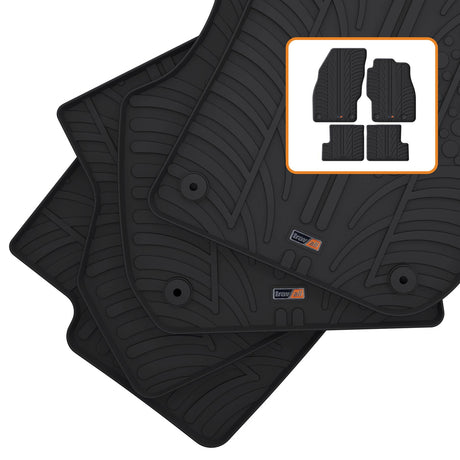 TRAVALL Vauxhall Adam Premium Rubber Car Mats (2012-2019)