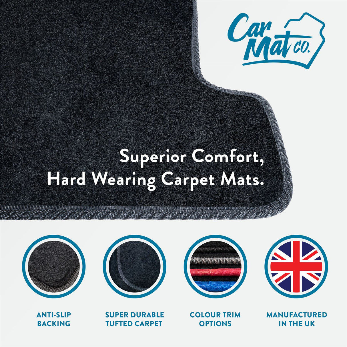 Fiat Panda (2012-2015) Premium Tufted Carpet Car Mats