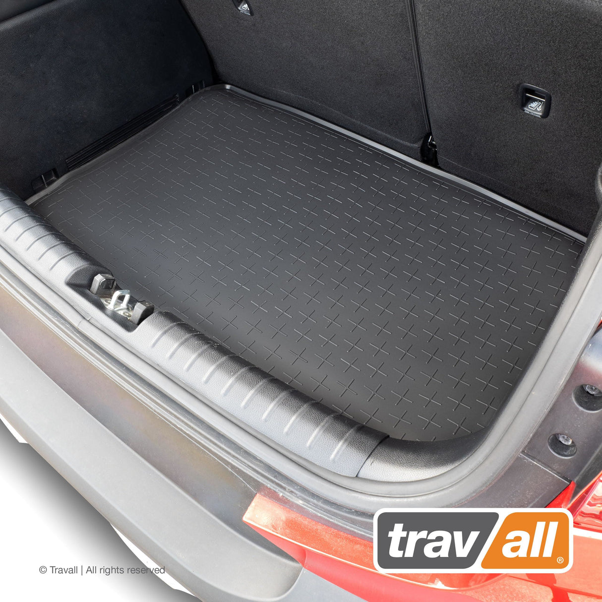 TRAVALL Kia Stonic [Lower Boot Position] Premium Rubber Boot Mats Liner (2017-Onwards)