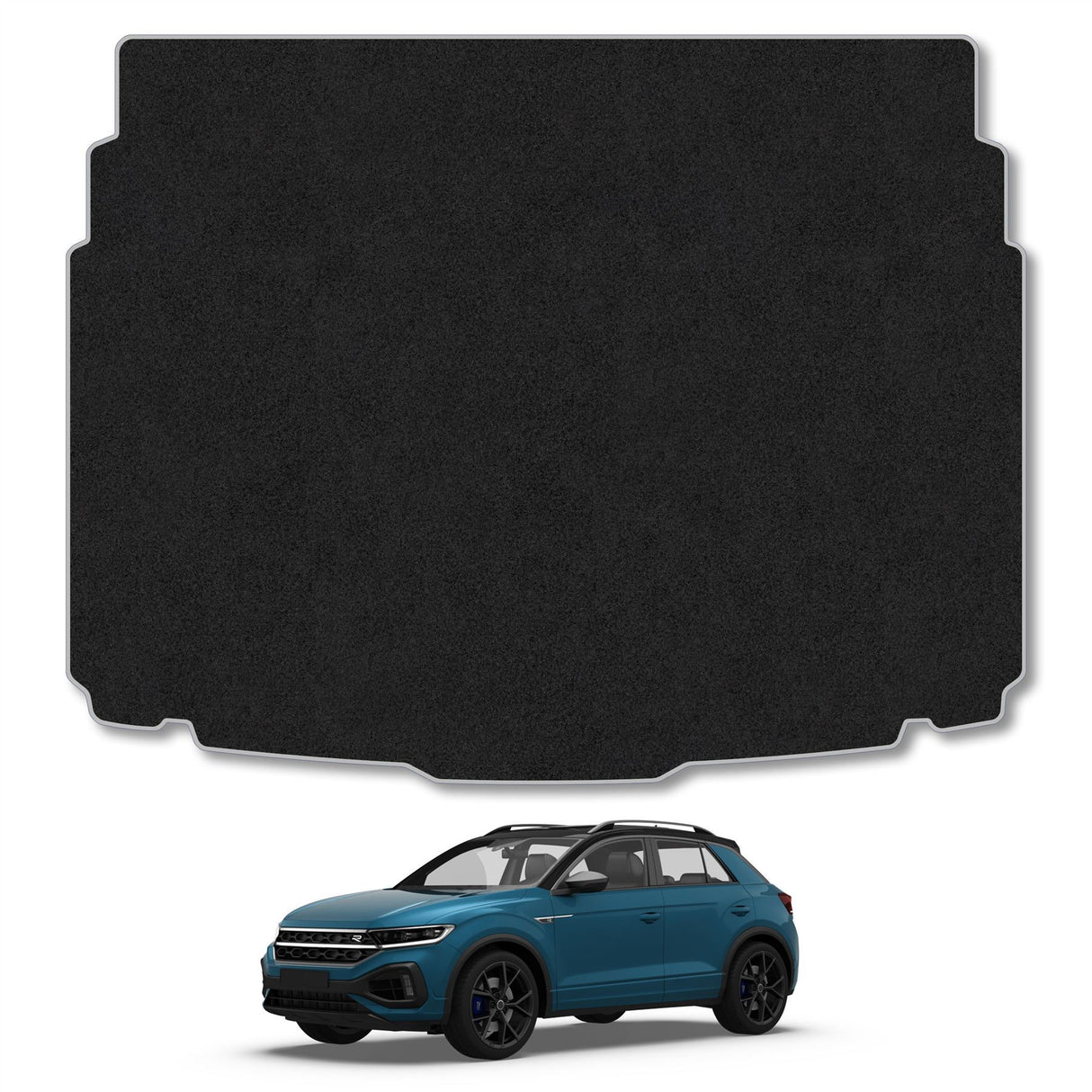 VW T-Roc (2017+) [Lower Boot Position] Premium Tufted Carpet Boot Mat
