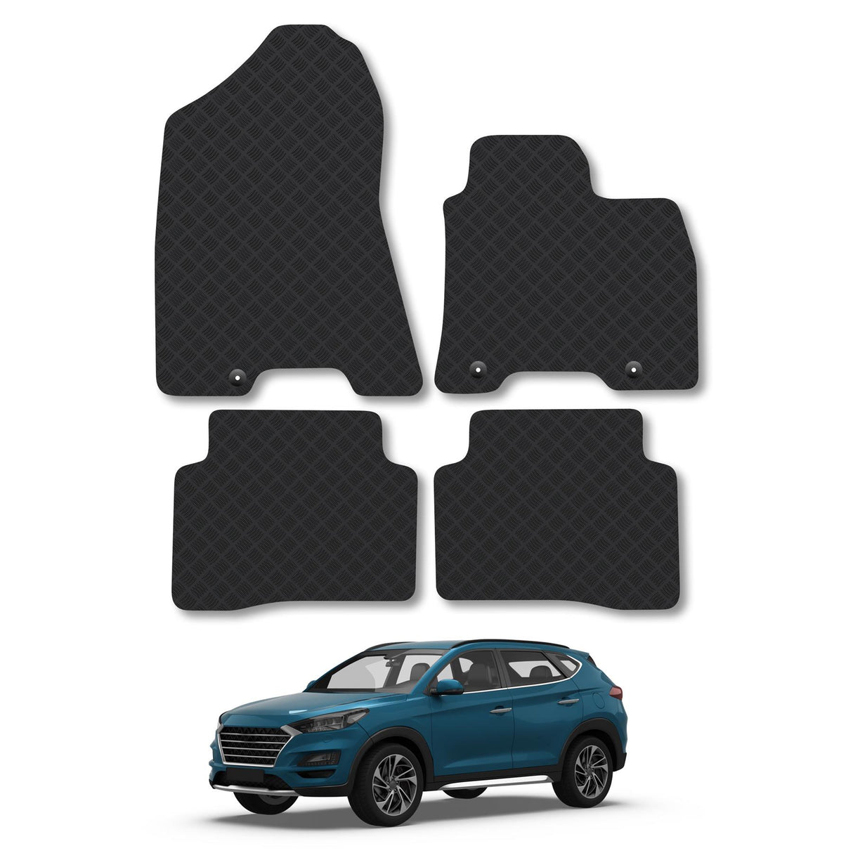 Hyundai Tucson Press-Stud Floor Fixing Car Mats (2015-2021)