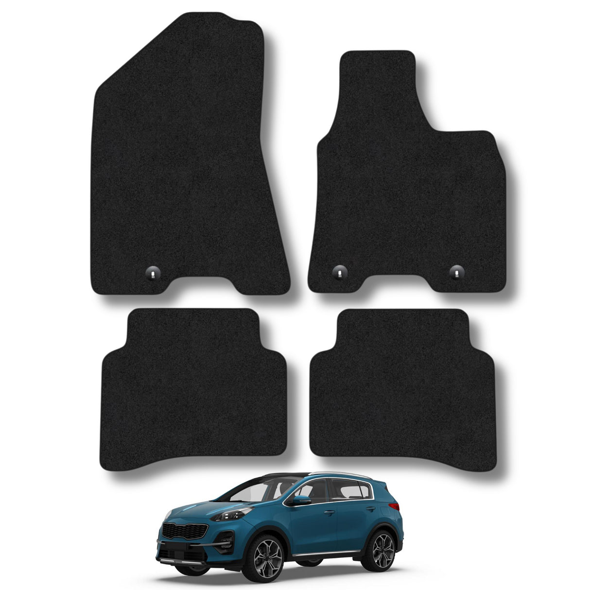 KIA Sportage Hook Floor Fixings Car Mats (2016-2021)