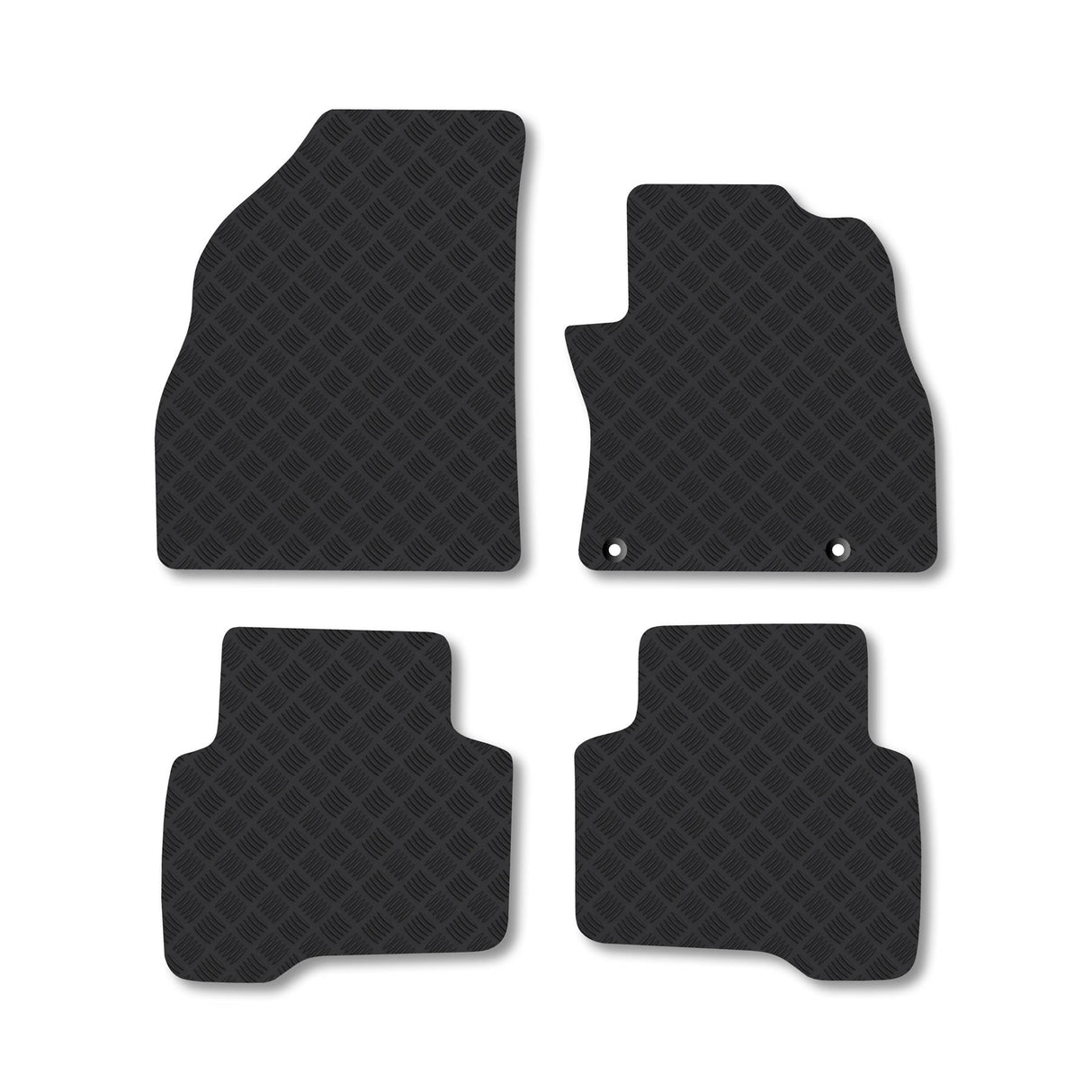 Fiat Qubo (2008+) Heavy-Duty Rubber Car Mats