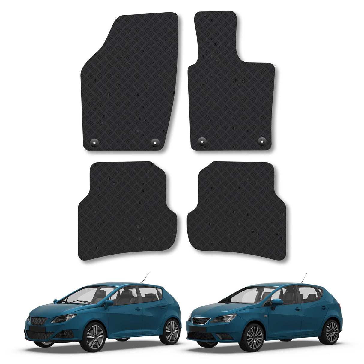 Seat Ibiza (2008-2017) Heavy-Duty Rubber Car Mats