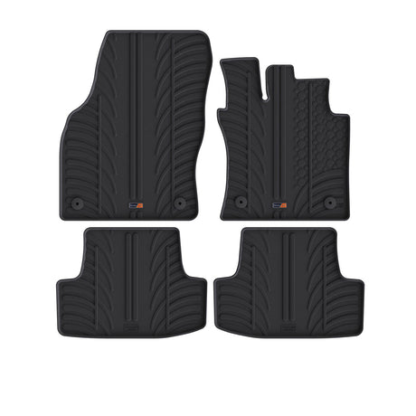 TRAVALL VW T-Roc Premium Rubber Car Mats (2017-Onwards)