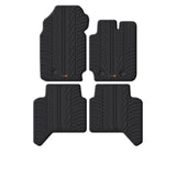 TRAVALL Ford Ranger Double Cab Premium Rubber Car Mats (2019-Onwards)