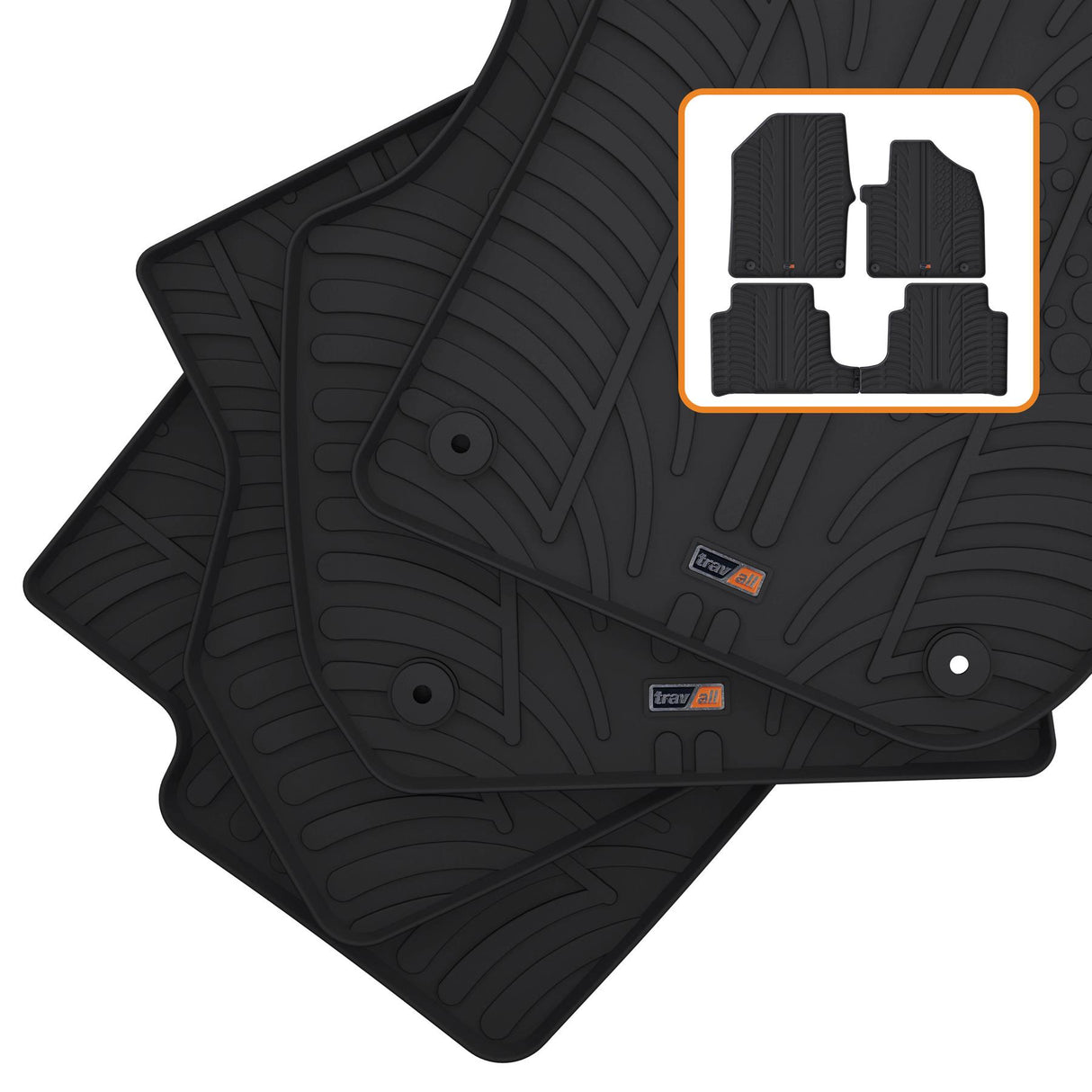 TRAVALL Hyundai Ioniq 5 Premium Rubber Car Mats (2021-Onwards)