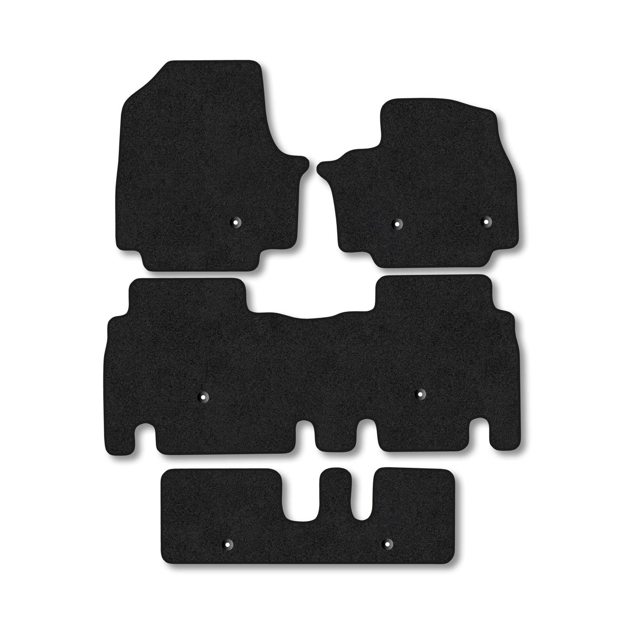 Kia EV9 [7 Seat Version] (2024+) Premium Tufted Carpet Car Mats